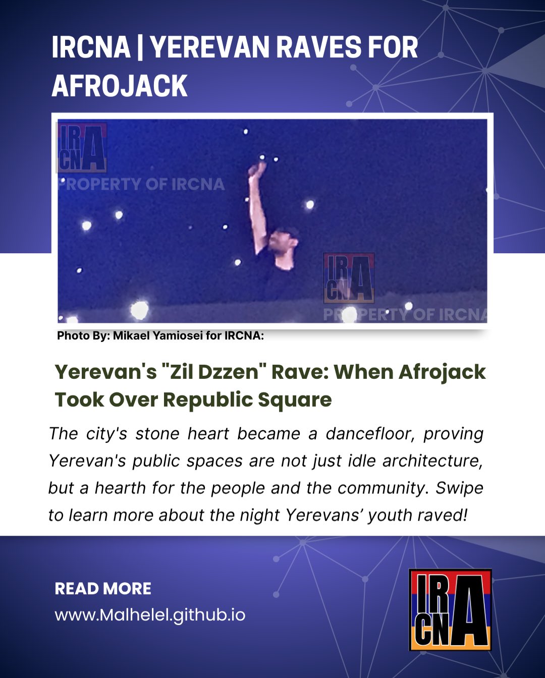 YEREVAN RAVES FOR AFROJACK